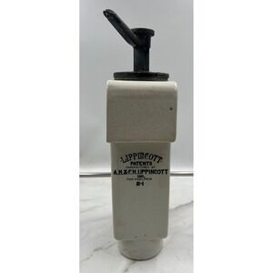 Antique Lippincott B-1 Ceramic Soda Fountain Root Beer Syrup Dispenser Pump B-1